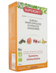 Superdiet Quatuor Système Immunitaire Bio - 20 Ampoules