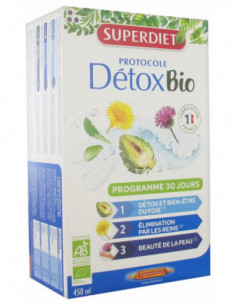 Superdiet Protocole Détox Bio - 30 Ampoules