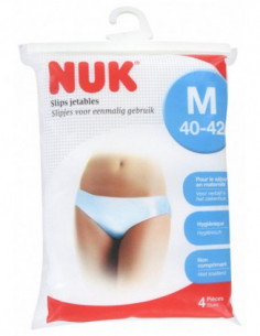 NUK Slips Jetables Taille : M (40-42) - 4 Pièces