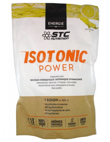 STC Nutrition Isotonic Power Boisson Énergétique Saveur : Citron - 525 g