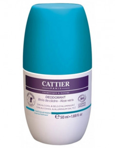 Cattier Déodorant Bio Roll-On Fraîcheur Marine - 50ml