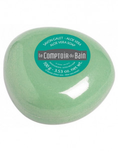 Le Comptoir du Bain Savon Galet Surgras Aloe Vera - 100 g