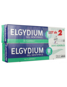 Elgydium Gel Dentifrice Dents Sensibles - Lot de 2 x 75 ml