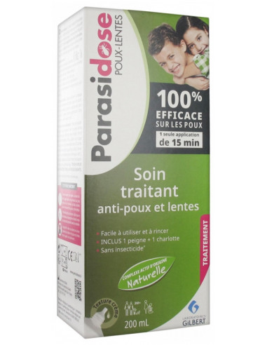 Parasidose Poux-Lentes Soin Traitant - 200 ml