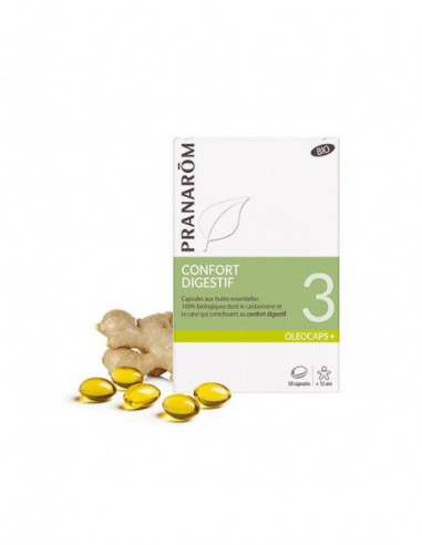 Pranarôm Oléocaps 3 - 30 Capsules Digestion et Transit Intestinal