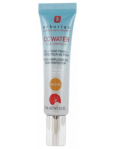 Erborian CC Water à la Centella Gel Teint Frais Perfecteur de Peau Teinte : Caramel - 15 ml 