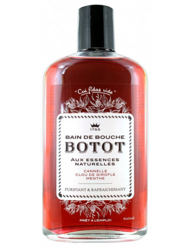 Botot Bain de Bouche Cannelle Clou de Girofle Menthe - 250 ml