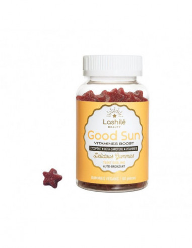 Lashilé Beauty Good Sun vitamines boost autobronzant teint sublimé - 60 gummies