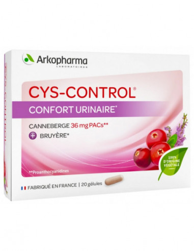 Arkopharma Cys-Control Confort Urinaire - 20 Gélules