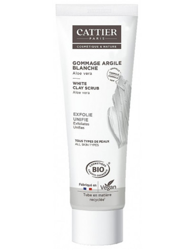 Cattier Gommage Argile Blanche Bio - 100 ml