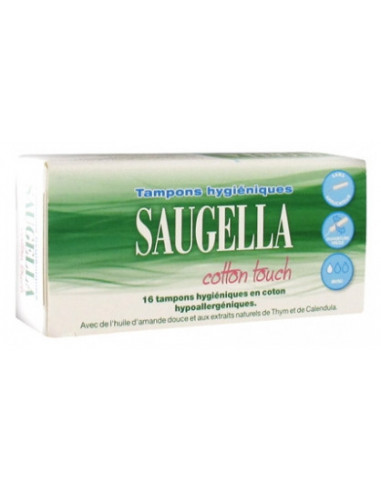 Saugella Cotton Touch  Tampons Hygiéniques Mini - 16 unités