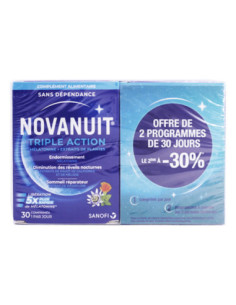 Novanuit Triple action - Lot de 2x30cprimés