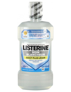 Listerine Bain de Bouche Soin Blancheur Goût Plus Léger -...