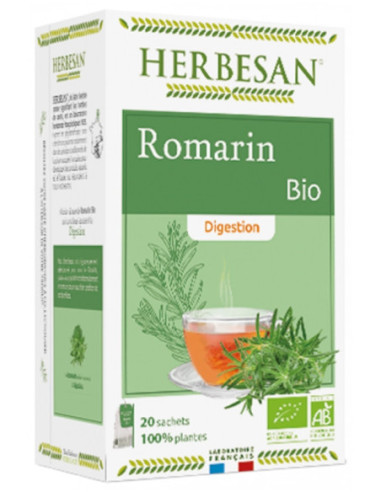 Herbesan Infusion Romarin Digestion Bio 20 Sachets