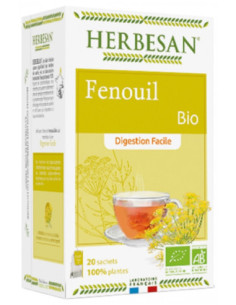 Herbesan Infusion Fenouil Digestion Facile Bio - 20 Sachets