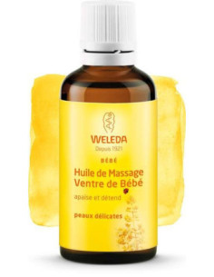 Calendula Bébé Huile de massage Ventre de bébé - 50ml