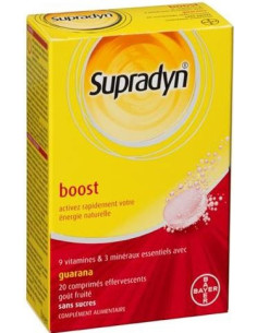 Supradyn Boost, 20 comprimés effervescents