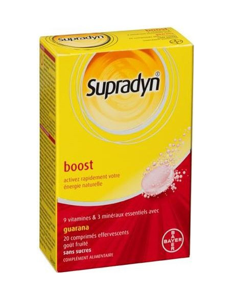 Supradyn Boost, 20 comprimés effervescents