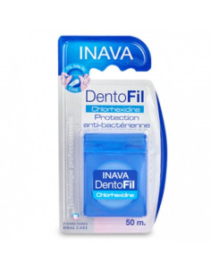 INAVA Dentofil Chlorhexidine Ciré très fin - 50m